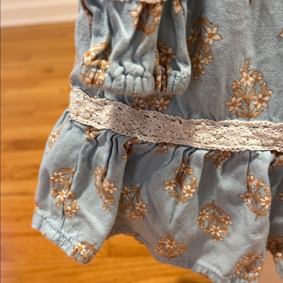 Tommy Bahama Elegant Light Blue Dress with Floral Accents Toddler 4T - Picture 4 of 11